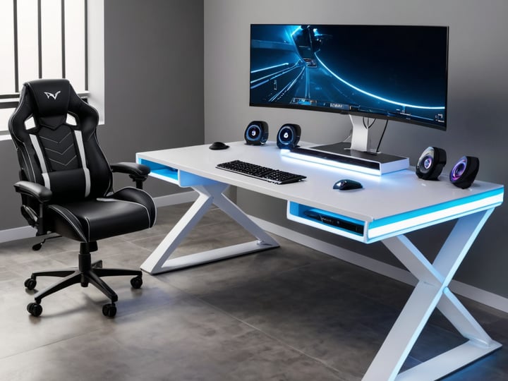 White Gaming Desks-6