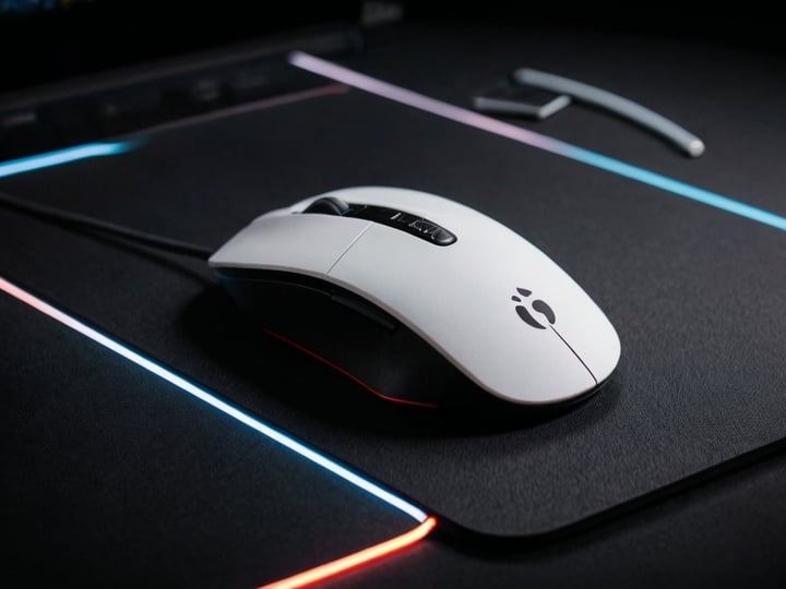 White Gaming Mouse Pad-4