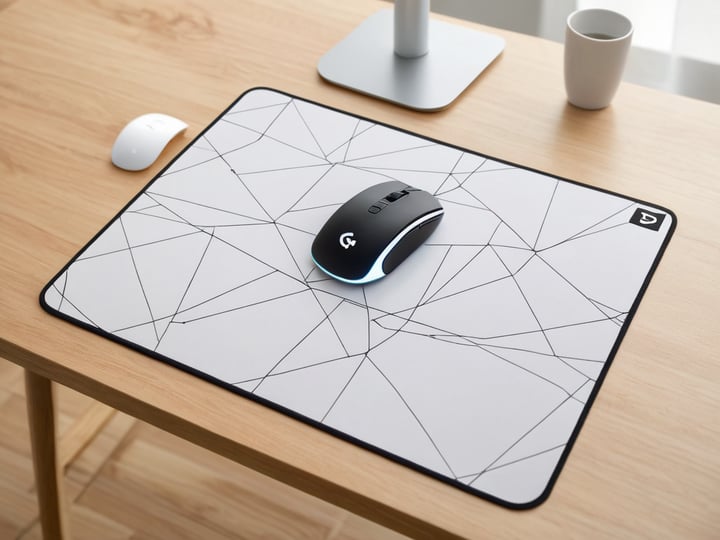 White Gaming Mouse Pads-3