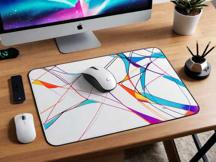 White Gaming Mouse Pads-5