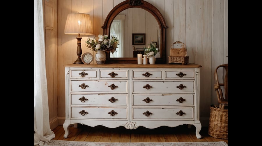 A curated selection of white and brown dressers that blend neutral elegance with warm earthy tones.