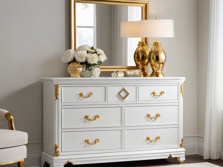 White-Dresser-With-Gold-Hardware-3