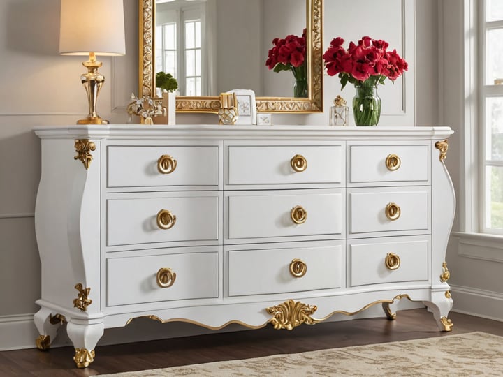 White-Dresser-With-Gold-Hardware-4