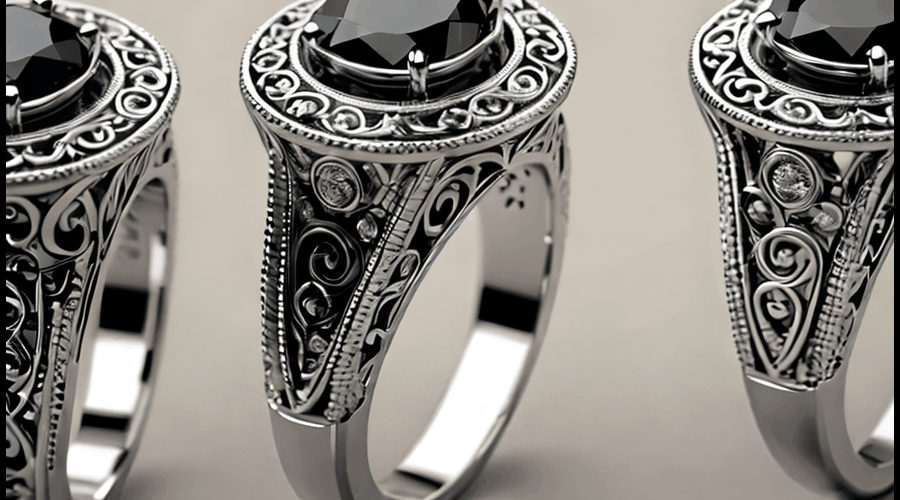 Our white gold black diamond rings collection combines elegant precious metals with the striking contrast of dark gemstones. Each piece showcases the beauty of black diamonds set in hypoallergenic white gold, perfect for those who love bold, eye-catching jewelry.