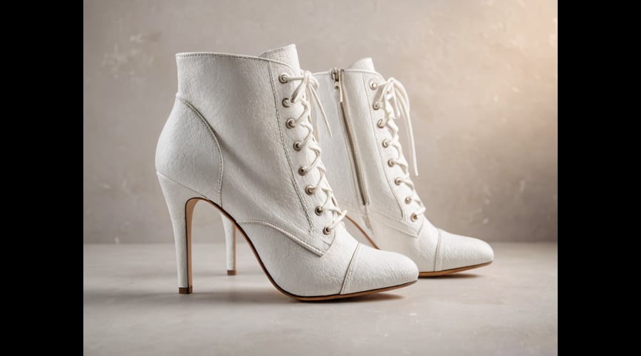 A stylish roundup of white lace-up boot heels, featuring elegant designs that add a touch of sophistication to any outfit.