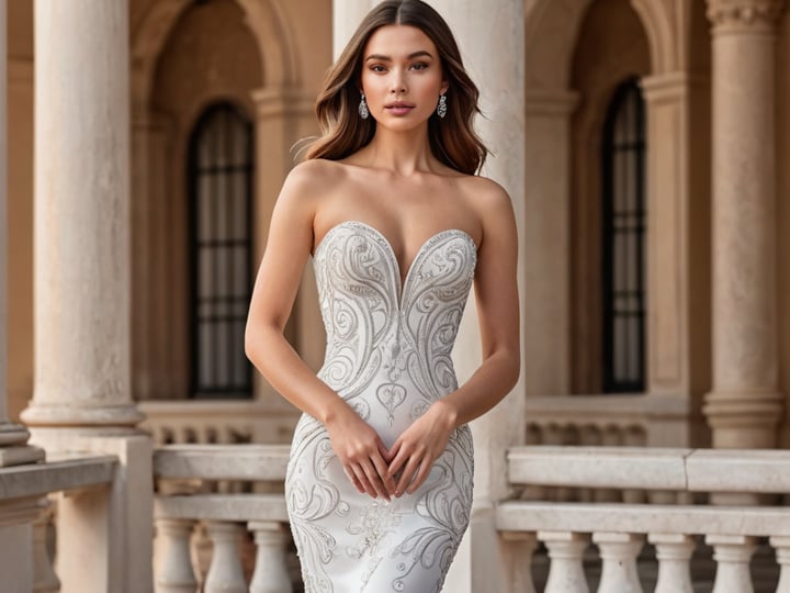 White-Strapless-Dresses-6