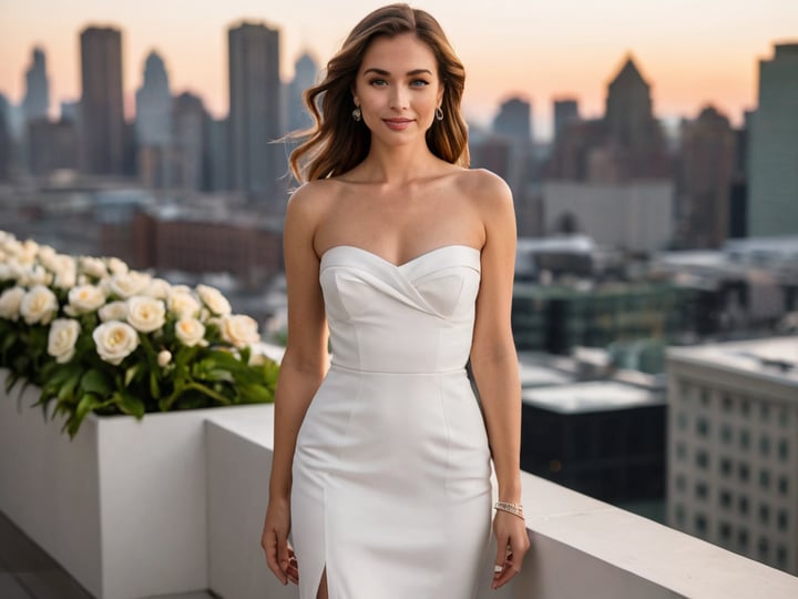 White-Strapless-Midi-Dresses-4