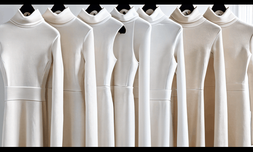 White Turtleneck Dresses