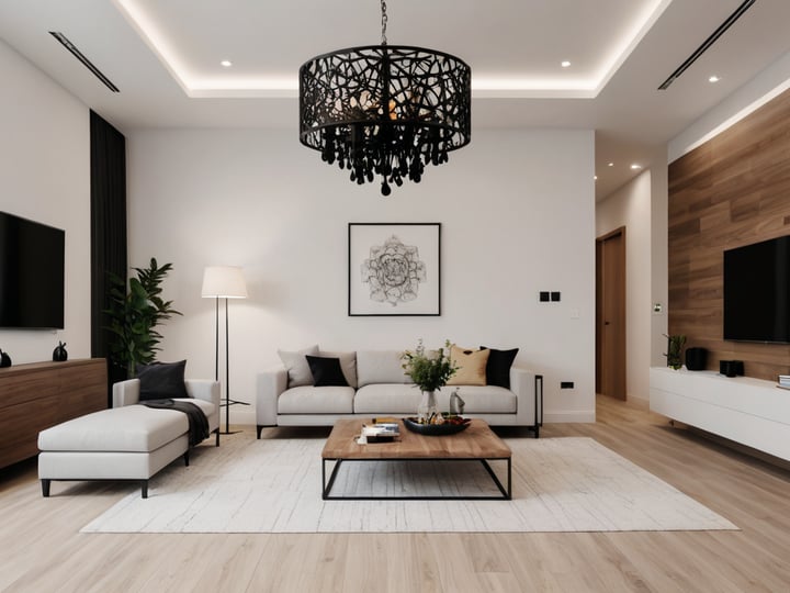 Wood-And-Black-Chandelier-2