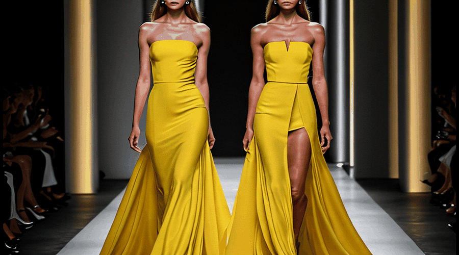 Yellow Strapless Dresses