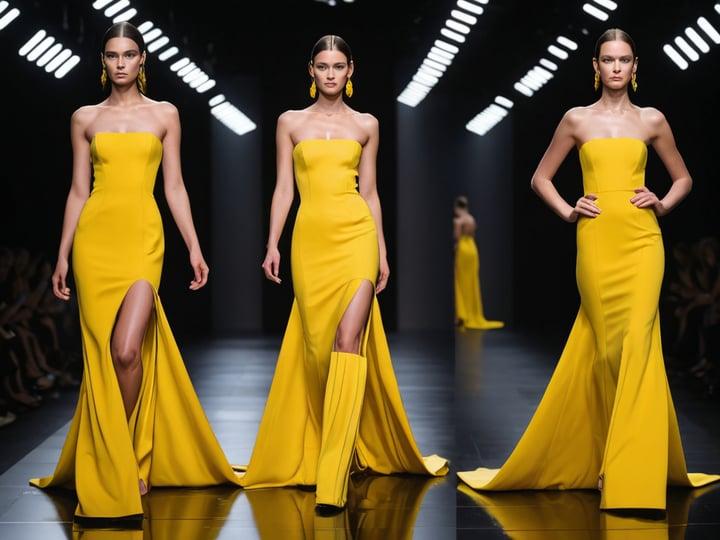 Yellow-Strapless-Dresses-4