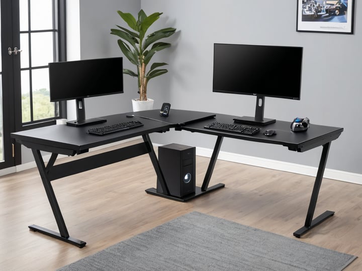 Z Shaped Gaming Desks-3