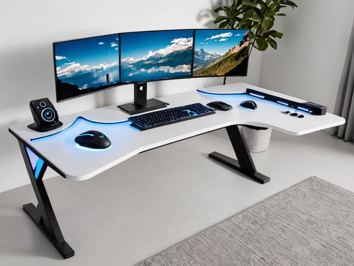 Z Shaped Gaming Desks-6