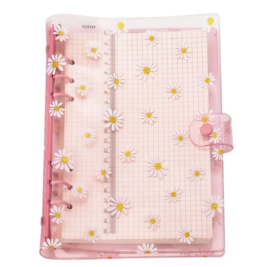 a6-a5-6-holes-colorful-pvc-cover-round-ring-view-binder-with-snap-button-closure-file-folder-pink-da-1