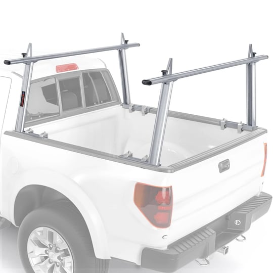 aa-racks-model-apx25-extendable-aluminum-pick-up-truck-ladder-rack-no-drilling-required-silver-1