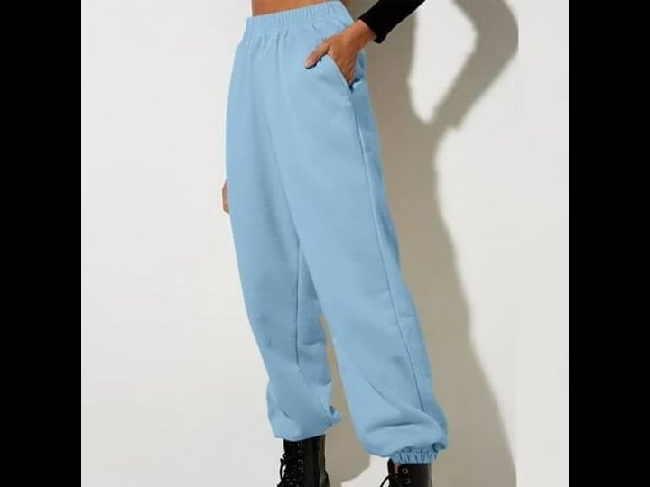 act-now-gomind-pants-for-women-womens-fashion-sport-solid-color-pocket-casual-sweatpants-pants-light-1