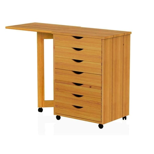 adeptus-7-drawer-gate-leg-rolling-craft-desk-1