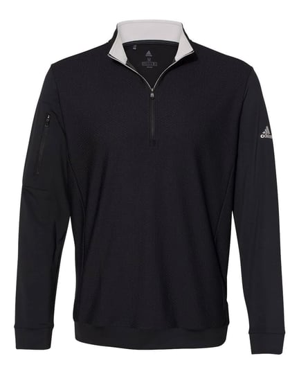 adidas-a295-performance-textured-quarter-zip-pullover-black-l-1