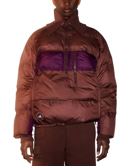 adidas-by-stella-mccartney-womens-pullover-puffer-jacket-brown-size-s-bitter-chocolate-red-night-1