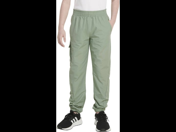 adidas-elastic-waistband-escape-woven-cargo-joggers-silver-green-l-each-1