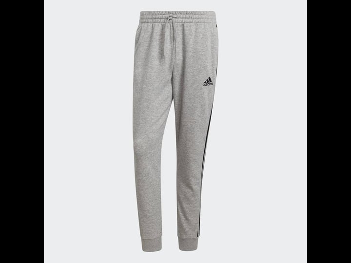 adidas-mens-essentials-fleece-tapered-cuff-3-stripes-pants-1
