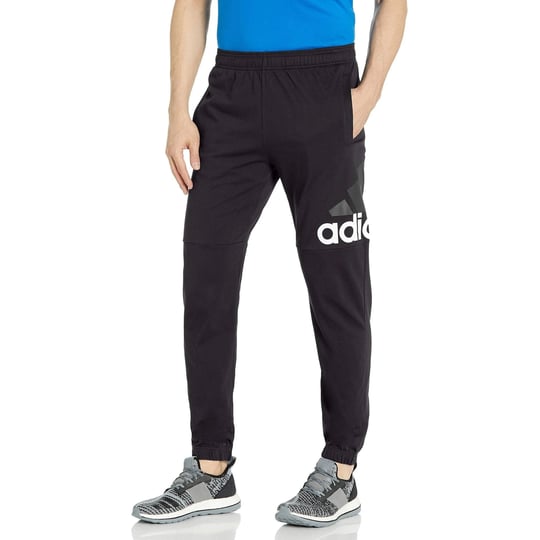 adidas-mens-essentials-performance-logo-pants-black-white-1