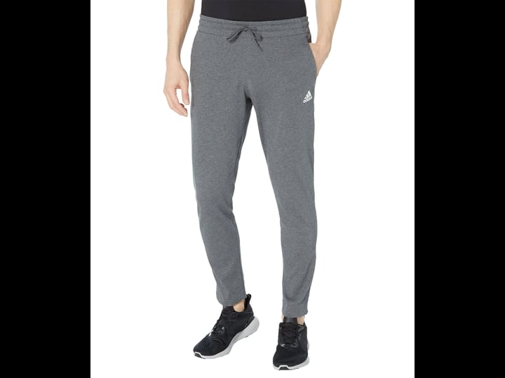 adidas-mens-essentials-single-jersey-tapered-open-hem-pants-dark-grey-heather-xl-1