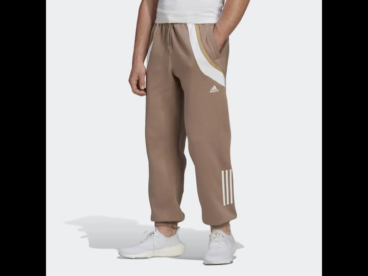 adidas-training-fleece-sweatpants-in-brown-1