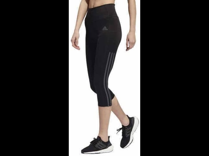 adidas-womens-3-stripe-high-rise-waistband-3-4-capri-tight-womens-size-medium-black-1