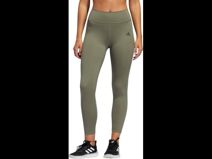 adidas-womens-circuit-3-stripes-7-8-ankle-tights-green-black-1