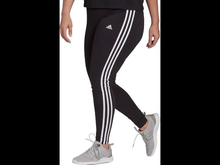 adidas-womens-essentials-3-stripes-leggings-3x-black-white-1