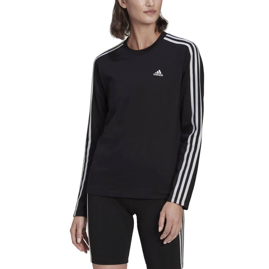 adidas-womens-essentials-3-stripes-long-sleeve-top-black-white-size-xs-1