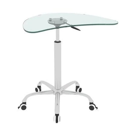 adjustable-height-transparent-tempered-glass-table-desk-table-with-lockable-wheels-1