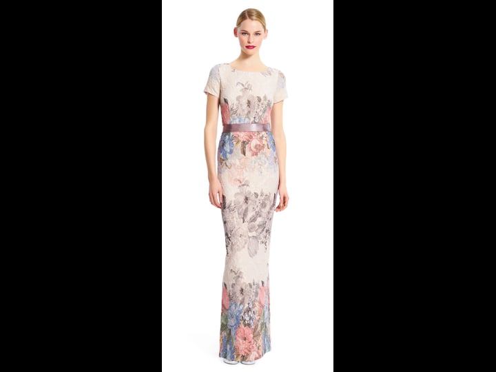 adrianna-papell-floral-lace-column-gown-womens-size-5