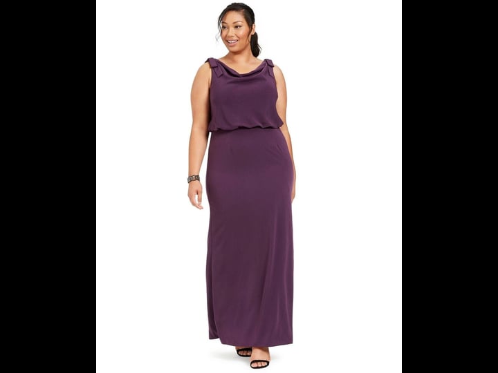adrianna-papell-plus-size-blouson-cowl-neck-gown-currant-purple-1