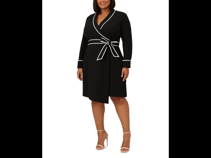 adrianna-papell-plus-size-long-sleeve-surplice-neck-crepe-tipped-tuxedo-wrap-dress-womens-14w-black--1