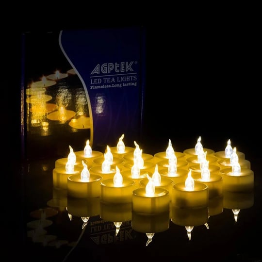 agptek-24pcs-yellow-led-tea-lights-candles-with-timer-flameless-flicker-1