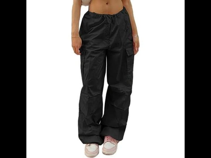 aizonme-parachute-pants-for-women-y2k-baggy-cargo-pants-drawstring-trousers-low-rise-loose-jogger-sw-1