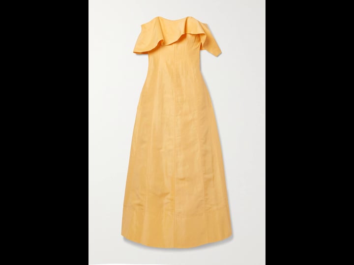 aje-shallows-strapless-linen-blend-gown-women-yellow-dresses-s-1