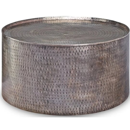 alassandra-round-drum-shaped-coffee-table-hammered-metal-with-distressed-pewter-finish-lark-manor-1
