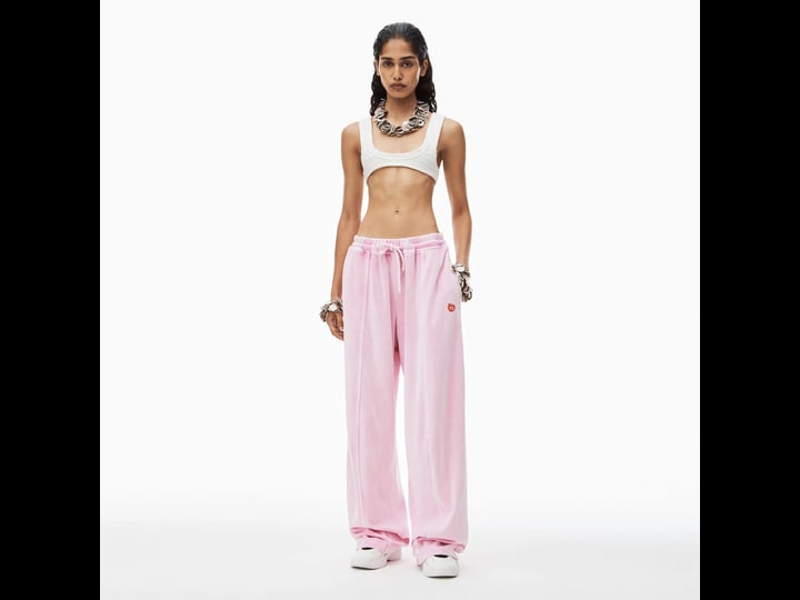 alexander-wang-women-articulated-cotton-blend-sweatpants-pink-l-1