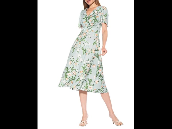 alexia-admor-womens-lulu-floral-fit-flare-midi-dress-sage-floral-size-5