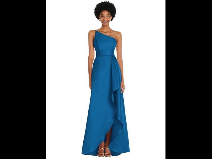 alfred-sung-womens-one-shoulder-draped-front-slit-satin-gown-in-classic-blue-18-lord-taylor-1