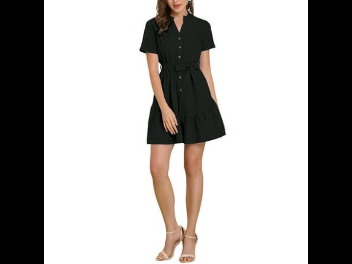 allegra-k-womens-button-down-ruffle-collar-neck-short-sleeve-above-knee-shirt-dress-size-medium-blue-1