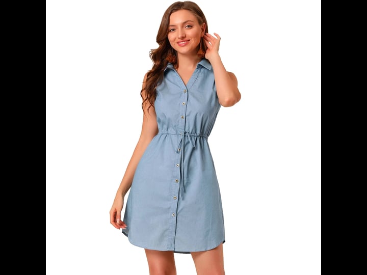 allegra-k-womens-sleeveless-collar-button-down-tie-waist-belt-denim-shirt-dress-size-large-blue-1