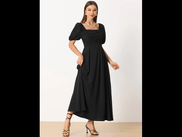 allegra-k-womens-square-neck-ruched-summer-maxi-dresses-black-x-small-1
