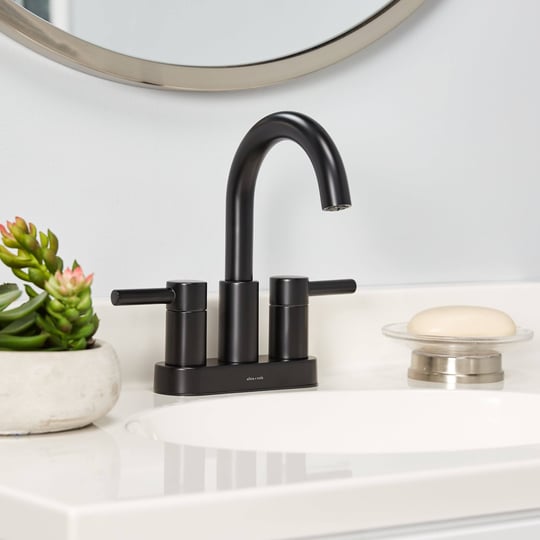 allen-roth-harlow-matte-black-2-handle-4-in-centerset-watersense-bathroom-sink-faucet-with-drain-and-1