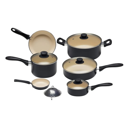 amazon-basics-ceramic-nonstick-cookware-set-11-piece-pots-and-pans-black-cream-pfoa-ptfe-free-1