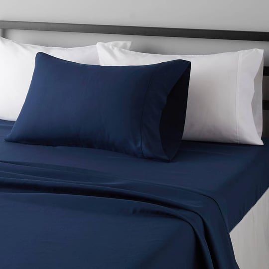 amazon-basics-microfiber-sheet-set-twin-navy-blue-1
