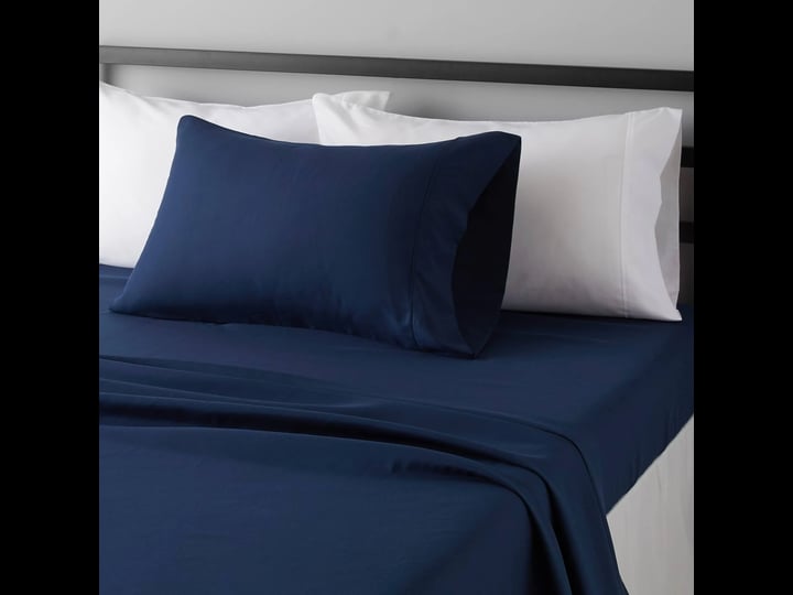 amazon-basics-microfiber-sheet-set-twin-navy-blue-1